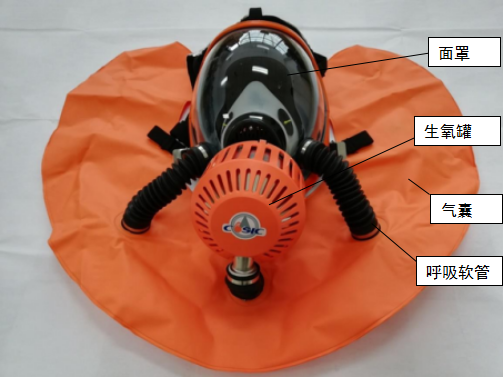 呼吸自救防護器自生氧呼吸面罩
