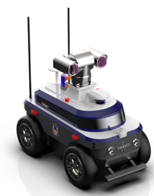 警用巡邏安防機器人 （第1代，集成環(huán)境感知+動態(tài)決策+行為控制和報警裝置+自主感知+自主行走）