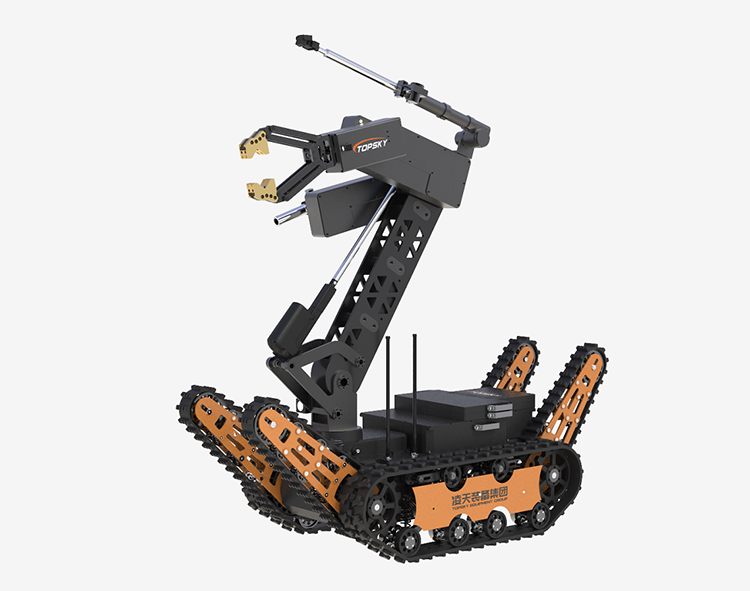 重型排爆機器人（重量650kg,夾持力120kg，前后雙擺臂）【第6代】