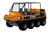 中小型水陸兩棲救援車(chē)（8×8，64KW，原地轉(zhuǎn)向）