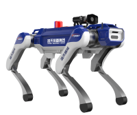 治安巡邏四足機器狗 （40kg超級大狗，第7代，集成一體式遙控器+對講照明+警示燈+自主跟隨）